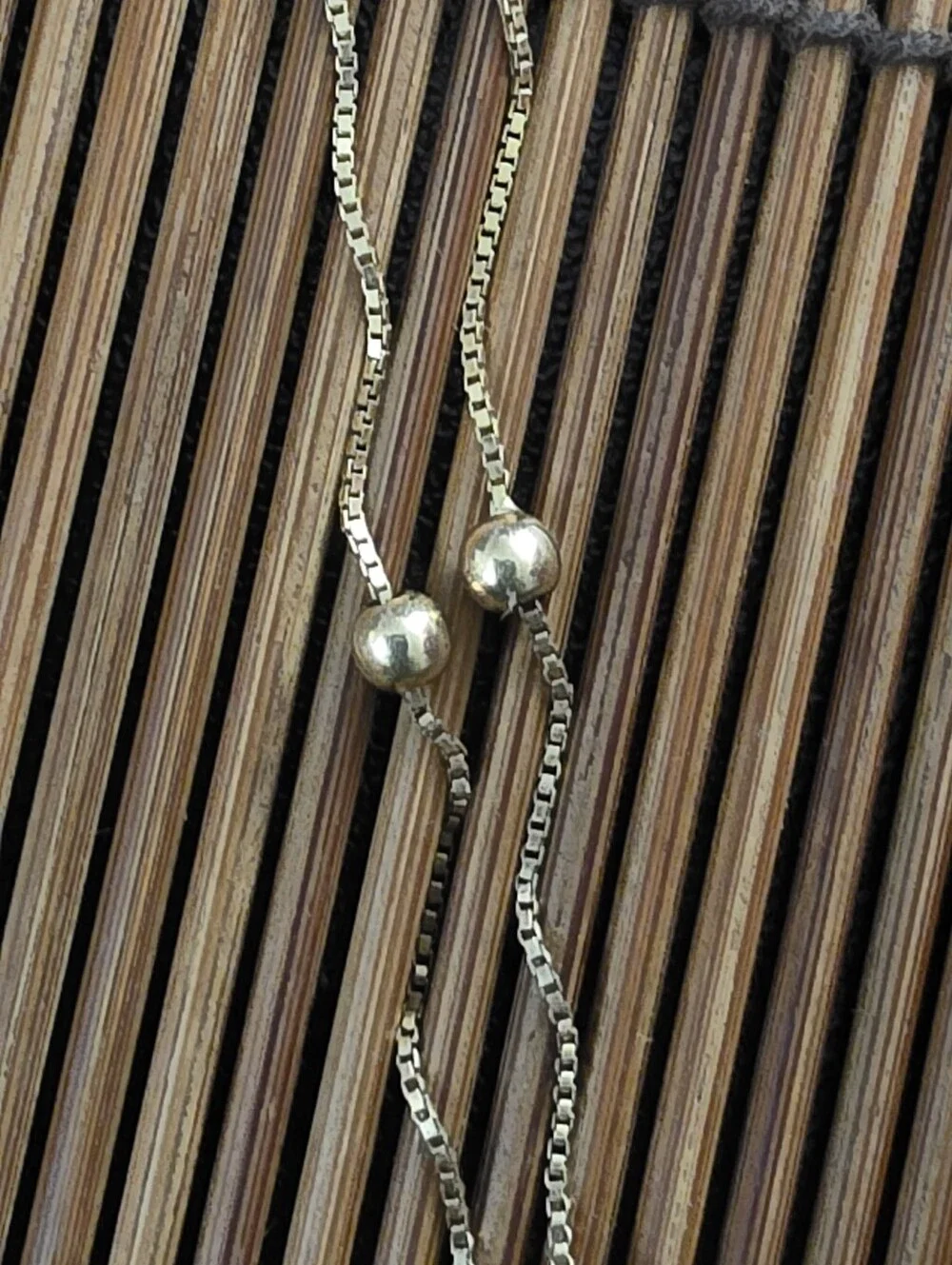 14k Puff Heart Yellow Gold Necklace (Vintage)